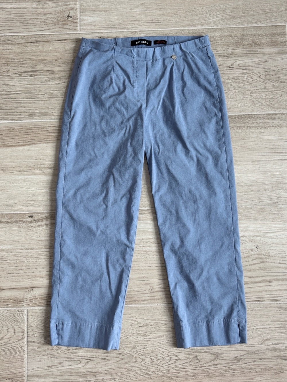 Robell Marie 07 Modell Blue Pull On Cropped Pants Capris Women’s Size 4